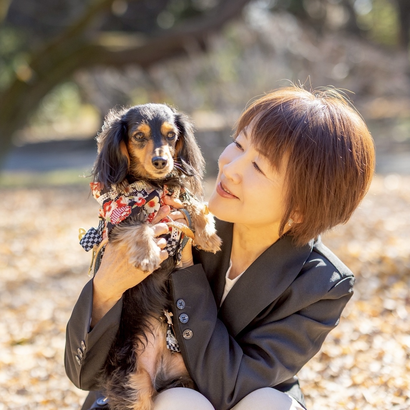 天内智子と愛犬